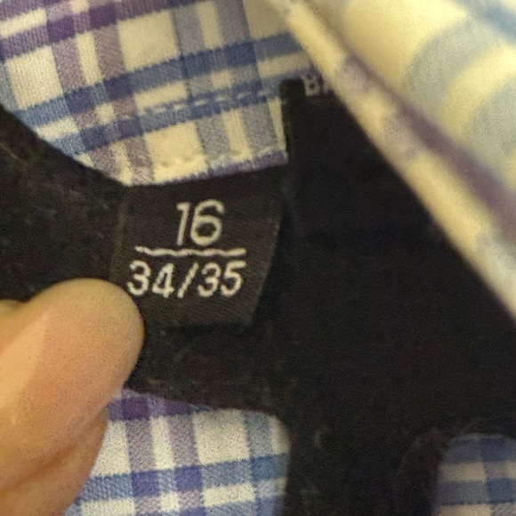 BOSS Hugo Boss SHARP Fit Button Up Long Sleeve Collared Shirt, 16 34/35 - Picture 3 of 8